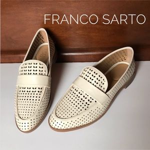 franco sarto perforated loafers